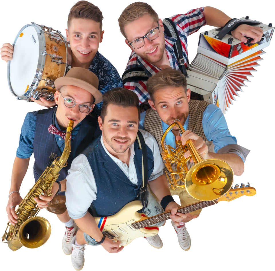 Oktoberfest band: the GRABENLAND BUAM